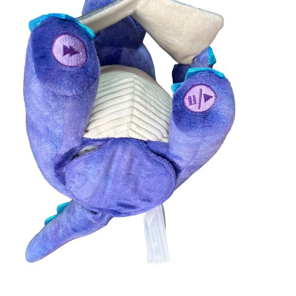 Cuddle Barn Musical Purple Dragon Plush Reading Fairy Tales Book Stuffed Animal - Picture 5 of 12